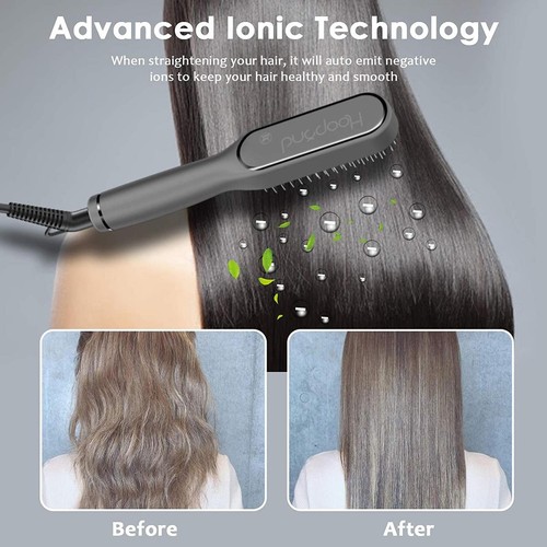 Cepillo Alisador Plancha Mini Portátil Pequeña Eléctrica Para Cabello Y Barba - Imagen 9 de 9