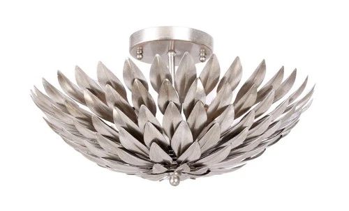 Crystorama Lighting Group 505 Broche 16"W 4 Light Semi-Flush - Silver - Picture 1 of 2