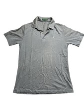 Vintage Munsingwear Grand Slam Polo Shirt Gray Penguin Logo Mens M Retro