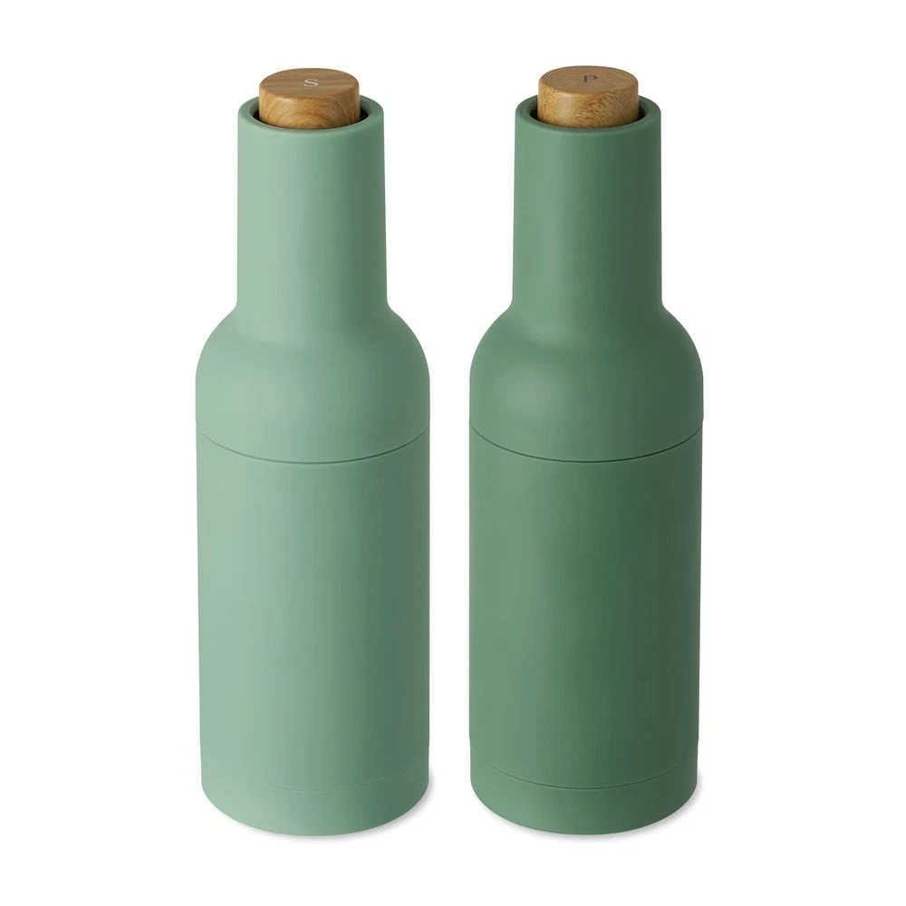 Wilkie Brothers Electric Gravity Salt and Pepper Mill Set (Eucalyptus Green)