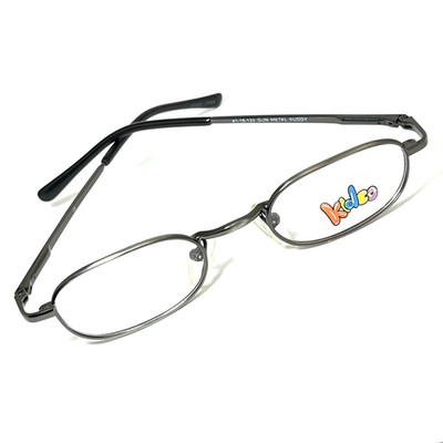 Kidco Eyeglasses Frames Buddy 41-18-125 Gun Metal Gray Full Rim Kids CH13
