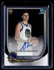 2025-26 Bowman Chrome Alex Toohey Rookie Auto Golden State Warriors