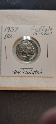 1937 P Buffalo Head Nickel - FULL HORN - Uncirculated-BU SUPER HIGH GRADE - WOW!