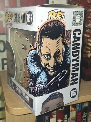   Funko Pop Movies - Candyman - 1157 - HAND PAINTED Artwork Sketched box