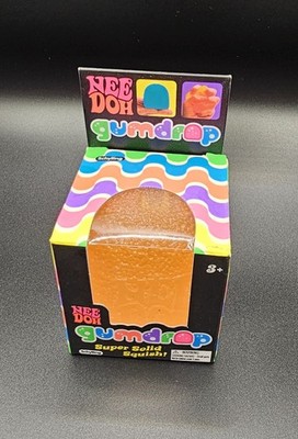 NeeDoh GUM DROP! NEE DOH Squishy NEE DOH TEXTURED Squeeze Orange Sealed