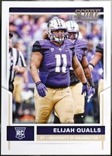 2017 Score Football Elijah Qualls #419 NM