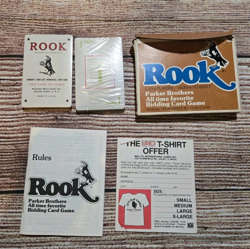 Vintage Rook Card Game by Parker Brothers - 1978 Ed - In Plastic  - Image 3 of 4