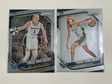 Paige Bueckers 2025 Panini Prizm WNBA Base RC #5 & #147 Lot (Faint Print Lines)