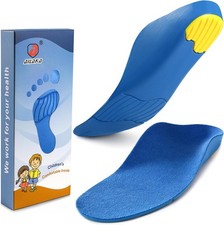 Kids Orthotic Arch Support Insoles Plantar Fasciitis Feet Heel Pain Relief