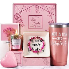 Christmas Gifts For Women, Mom, Wife, Her, Birthday Gift Basket Pink – Women 