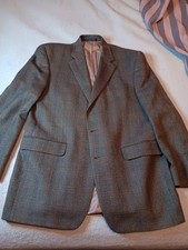 LAUREN Ralph Lauren Men's Herringbone Blazer Sport Coat 42 Long 100 Wool