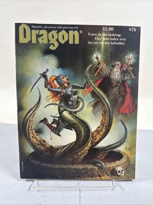 Vintage 1980s TSR Dragon Adventure Roleplaying Aid AD&D VG #76 Best Index Ever