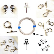 Sterling Silver Silver Filled Findings, Clasps Wire 10-38mm 1-6ct