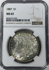 *1887 MORGAN DOLLAR* *NGC MS63* NR #G4128