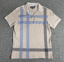 Barbour Polo Shirt Men's Large Beige Pique Casual Short Sleeve MML1117ST17