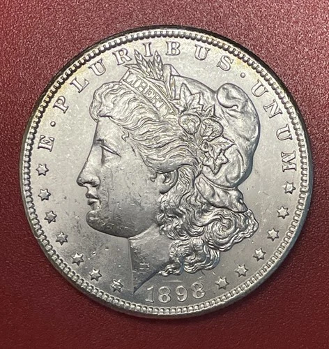 1898 O Morgan Silver Dollar, Choice Uncirculated.