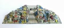 Antique Pre War Miniature Britains Floral Garden Rockery For Dolls House Garden