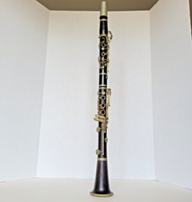 VINTAGE F BARBIER PARIS FRANCE WOOD CLARINET WITH CASE SERIAL  395
