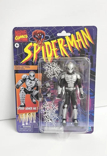 Figura de acción 2022 Marvel Legends Spider-Man serie retro Spider-Armor MK I