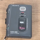Vintage SONY TCM-59V External Speaker Cassette Voice Recorder Tape Player Works