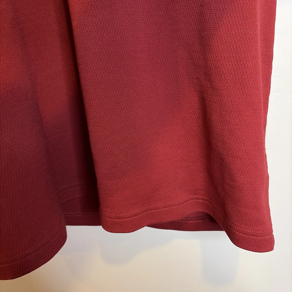 Camisa Adidas Talla L Para Hombre Manga Larga Roja Blanca Rayas Entrenamiento Atlético Exterior Foto 4 de 4