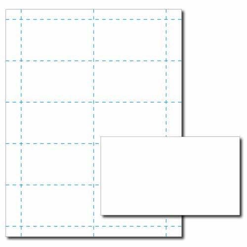 White Business Card Printer Paper 100 Sheets (Yields 1000 Cards) eBay