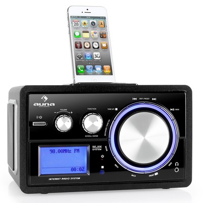 WLAN WIFI INTERNET RADIO BLUETOOTH LAUTSPRECHER iPOD ...