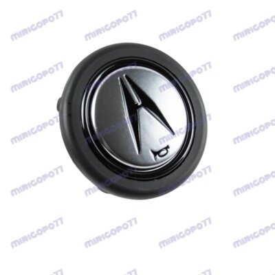 x1 New Horn Button Black / Silver fits ACURA MOMO RAID NRG Steering Wheel Racing