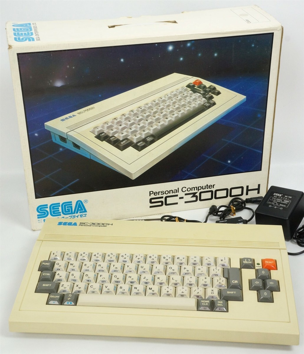 SEGA SC-3000H Personal Computer Console White Tested System