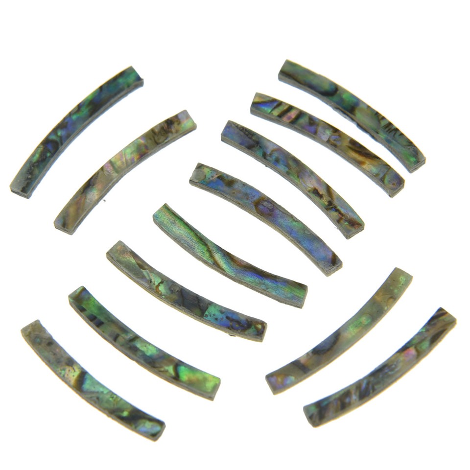 2mm Ukulele Rosette Paua Abalone Curved Strips Sound Hole Inlay ID:65mm T:1.5mm - Foto 6