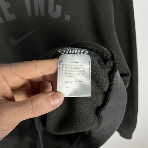 Sudadera vintage Nike Big Logo color gris grafito para hombre cuello redondo ... - Imagen 7 de 14