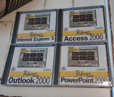 Professor Teaches Windows Internet explorer 5 Outlook IE PPT Access 2000 Lot(4)