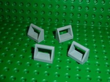 4x MdStone tile with handle LEGO ref 2432 Sets 7662 7785 8038 10210 10213 10175 