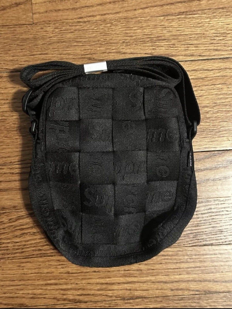 バッグ Supreme Woven Shoulder Bag Black (23SS) Supreme Woven Shoulder Bag Black - SS23 - US