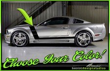 Side Hockey Stripe Graphics Style 4 Fits- 2005 - 2009 Ford Mustang Gt Svt Saleen Side Hockey Stripe Graphics Style 4 Fits- 2005 - 2009 Ford Mustang Gt Svt Saleen