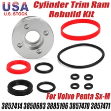 Cylinder Trim Ram Rebuild Kit For Volvo Penta Sx-M SX-R #3857470,3857471,3885196