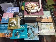 Show N Tell Phono Viewer Player A652D Orange Original Box 8 Records Books 1969
