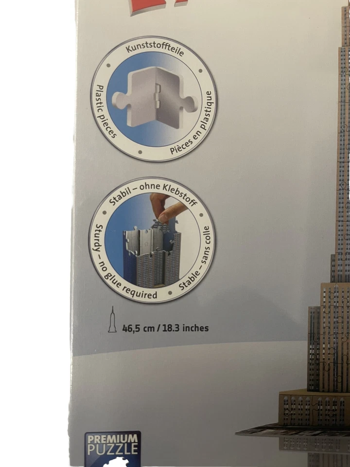 RAVENSBURGER PUZZLE 3D EMPIRE STATE BUILDING 216pz 12553 - Immagine 3 di 3