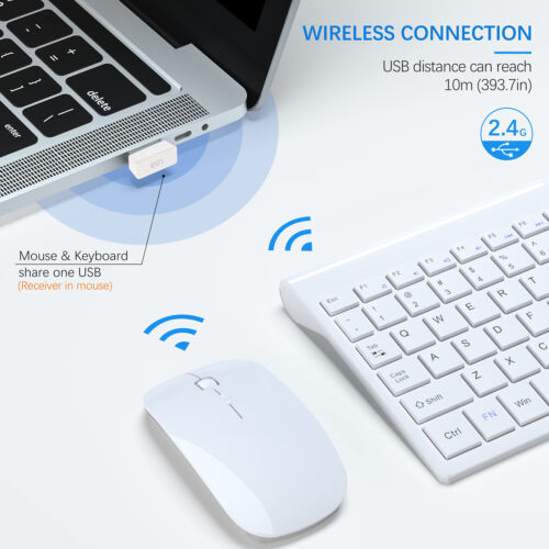 TopMate Wireless Keyboard and Mouse Ultra Slim Combo, - Picture 5 of 6