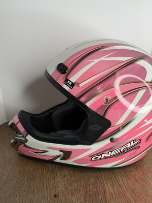 O'Neal Pink Dirt Bike Motocross ATV Snell Dot Helmet Adult M 57