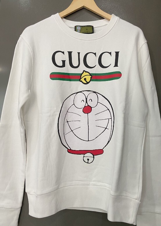 Gucci unisex white sweatshirt size M-image