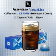 NESPRESSO Coffee Pods Vertuo Line 10 Capsule 1 Sleeve Dark Roast OVER ICE FORTE