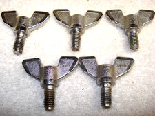  ONE '80s/Japan TAMA 8mm 'textured' M8 WING BOLT. 'Shorter'. stand mount M8
