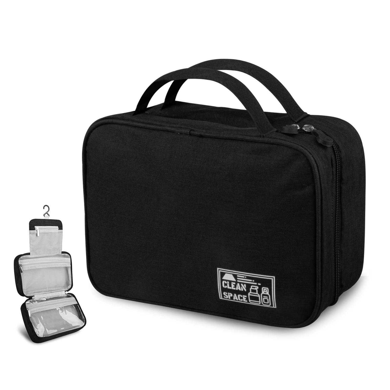 Large Waterproof Hanging Toiletry Bag with Ample Storage for Travel