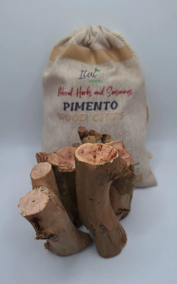 Astillas de madera de pimento 100 % orgánicas Ital Organics - 1 lb Foto 2 de 4