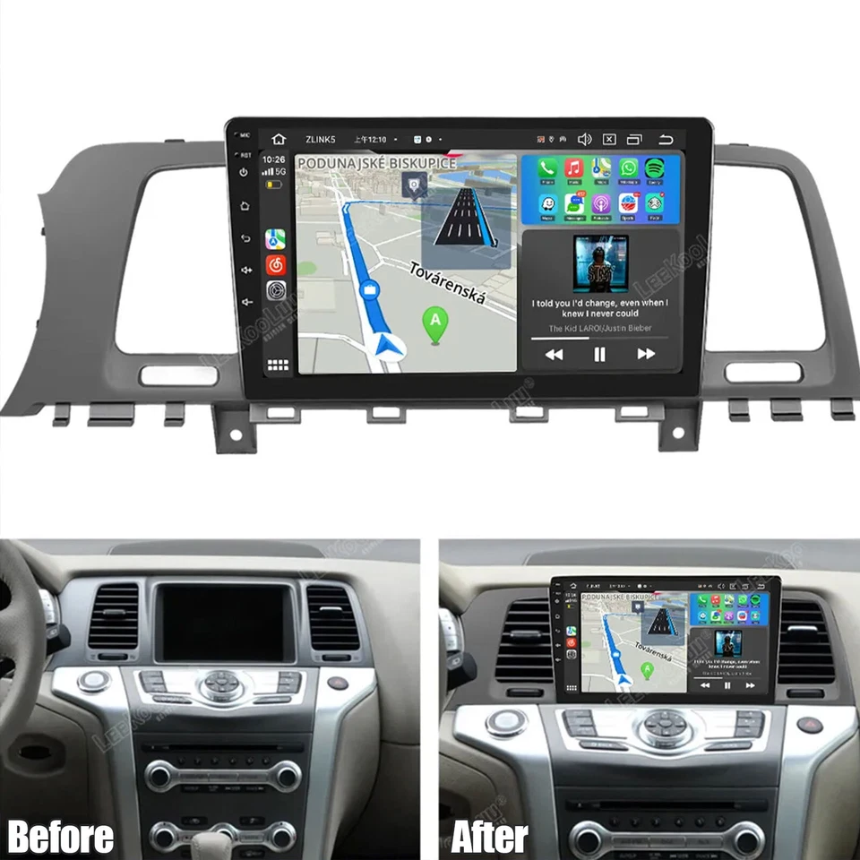 Android 13.0 Apple Carplay GPS For Nissan Murano Z51 2008-2014 Car Radio 4G+64GB - Image 4 of 4
