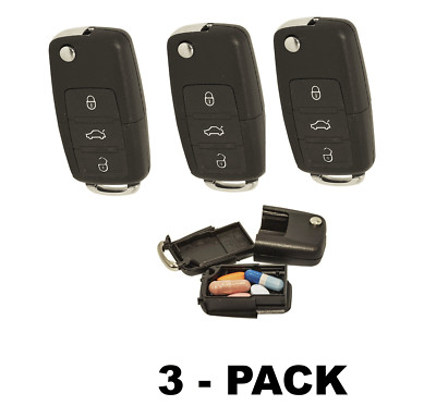 3 Car Key Fob Diversion Safe Stash Can Hidden Hiding Secret Compartment Discreet