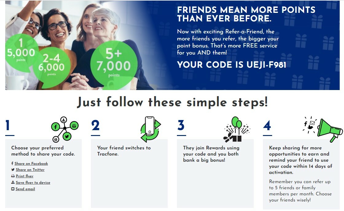 Tracfone referral code - get $50 in free service