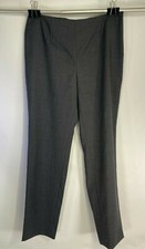 Womens Brooks Brothers Tollegno 1900 Charcoal Gray Wool Dress Pants Slacks Sz 10