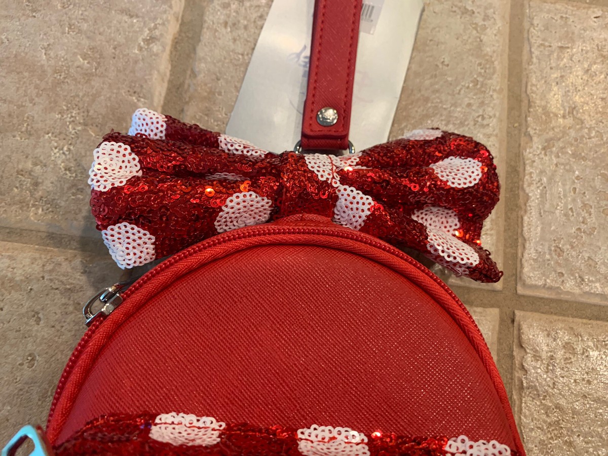 Walt Disney Loungefly Minnie Mouse Red White Polka Dot Bow Backpack Wristlet NWT New with Tags Disney Parks Minnie Mouse | Mercari main image 4
